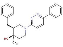 (3S*,4R*)-3-benzyl-4-methyl-1-(6-phenyl-3-pyridazinyl)-4-piperidinol