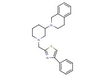 2-{1-[(4-phenyl-1,3-thiazol-2-yl)methyl]-3-piperidinyl}-1,2,3,4-tetrahydroisoquinoline