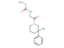 methyl [2-(3-methyl-3-phenylpiperidin-1-yl)-2-oxoethyl]carbamate
