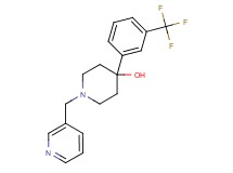 1-(3-pyridinylmethyl)-4-[3-(trifluoromethyl)phenyl]-4-piperidinol
