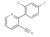 2-(2-chloro-4-fluorophenyl)nicotinonitrile