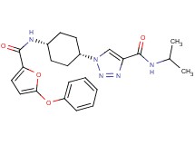 N-isopropyl-1-{cis-4-[(5-phenoxy-2-furoyl)amino]cyclohexyl}-1H-1,2,3-triazole-4-carboxamide