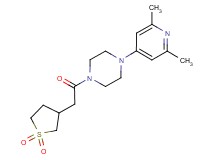 1-(2,6-dimethyl-4-pyridinyl)-4-[(1,1-dioxidotetrahydro-3-thienyl)acetyl]piperazine