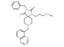 3-benzyl-1-(3-methoxypropyl)-8-(5-quinoxalinylmethyl)-1,3,8-triazaspiro[4.5]decane-2,4-dione