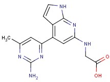 N-[4-(2-amino-6-methylpyrimidin-4-yl)-1H-pyrrolo[2,3-b]pyridin-6-yl]glycine