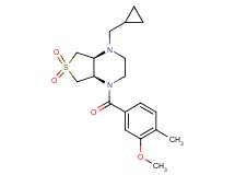 (4aR*,7aS*)-1-(cyclopropylmethyl)-4-(3-methoxy-4-methylbenzoyl)octahydrothieno[3,4-b]pyrazine 6,6-dioxide
