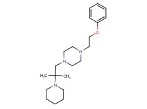 1-[2-methyl-2-(1-piperidinyl)propyl]-4-(2-phenoxyethyl)piperazine