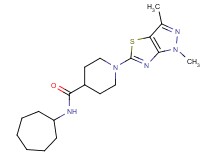 N-cycloheptyl-1-(1,3-dimethyl-1H-pyrazolo[3,4-d][1,3]thiazol-5-yl)piperidine-4-carboxamide