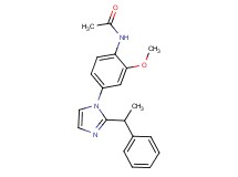 N-{2-methoxy-4-[2-(1-phenylethyl)-1H-imidazol-1-yl]phenyl}acetamide