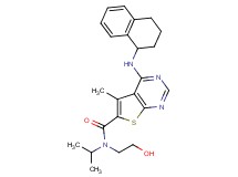 N-(2-hydroxyethyl)-N-isopropyl-5-methyl-4-(1,2,3,4-tetrahydro-1-naphthalenylamino)thieno[2,3-d]pyrimidine-6-carboxamide