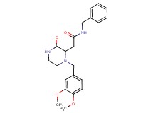 N-benzyl-2-[1-(3,4-dimethoxybenzyl)-3-oxo-2-piperazinyl]acetamide