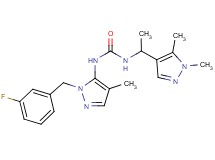 N-[1-(1,5-dimethyl-1H-pyrazol-4-yl)ethyl]-N'-[1-(3-fluorobenzyl)-4-methyl-1H-pyrazol-5-yl]urea