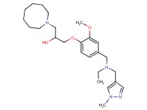 1-(1-azocanyl)-3-[4-({ethyl[(1-methyl-1H-pyrazol-4-yl)methyl]amino}methyl)-2-methoxyphenoxy]-2-propanol