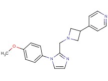 4-(1-{[1-(4-methoxyphenyl)-1H-imidazol-2-yl]methyl}-3-azetidinyl)pyridine