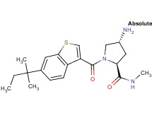 (4R)-4-amino-1-{[6-(1,1-dimethylpropyl)-1-benzothien-3-yl]carbonyl}-N-methyl-L-prolinamide