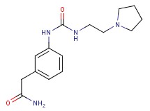 2-[3-({[(2-pyrrolidin-1-ylethyl)amino]carbonyl}amino)phenyl]acetamide