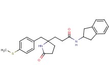 N-(2,3-dihydro-1H-inden-2-yl)-3-{2-[4-(methylthio)benzyl]-5-oxo-2-pyrrolidinyl}propanamide