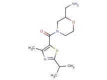 ({4-[(2-isopropyl-4-methyl-1,3-thiazol-5-yl)carbonyl]-2-morpholinyl}methyl)amine hydrochloride