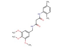 N-(2,5-dimethylphenyl)-N'-(3,4,5-trimethoxybenzyl)malonamide