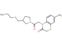 7-methyl-4-{2-oxo-2-[3-(propoxymethyl)pyrrolidin-1-yl]ethyl}-2H-1,4-benzothiazin-3(4H)-one