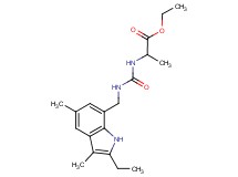 ethyl 2-[({[(2-ethyl-3,5-dimethyl-1H-indol-7-yl)methyl]amino}carbonyl)amino]propanoate
