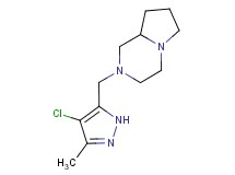 2-[(4-chloro-3-methyl-1H-pyrazol-5-yl)methyl]octahydropyrrolo[1,2-a]pyrazine