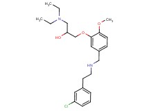 1-[5-({[2-(3-chlorophenyl)ethyl]amino}methyl)-2-methoxyphenoxy]-3-(diethylamino)-2-propanol