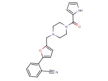 2-(5-{[4-(1H-pyrrol-2-ylcarbonyl)piperazin-1-yl]methyl}-2-furyl)benzonitrile