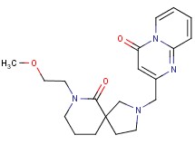 2-{[7-(2-methoxyethyl)-6-oxo-2,7-diazaspiro[4.5]dec-2-yl]methyl}-4H-pyrido[1,2-a]pyrimidin-4-one