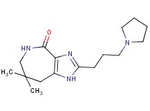 7,7-dimethyl-2-(3-pyrrolidin-1-ylpropyl)-5,6,7,8-tetrahydroimidazo[4,5-c]azepin-4(1H)-one