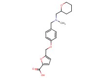 5-[(4-{[methyl(tetrahydro-2H-pyran-2-ylmethyl)amino]methyl}phenoxy)methyl]-2-furoic acid