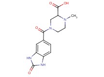 1-methyl-4-[(2-oxo-2,3-dihydro-1H-benzimidazol-5-yl)carbonyl]piperazine-2-carboxylic acid