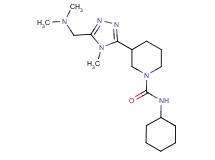 N-cyclohexyl-3-{5-[(dimethylamino)methyl]-4-methyl-4H-1,2,4-triazol-3-yl}piperidine-1-carboxamide