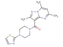 2,5,7-trimethyl-3-{[4-(1,3-thiazol-2-yl)piperazin-1-yl]carbonyl}pyrazolo[1,5-a]pyrimidine