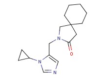2-[(1-cyclopropyl-1H-imidazol-5-yl)methyl]-2-azaspiro[4.5]decan-3-one