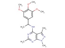 1,3,6-trimethyl-N-[1-(3,4,5-trimethoxyphenyl)ethyl]-1H-pyrazolo[3,4-d]pyrimidin-4-amine