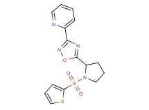 2-{5-[1-(2-thienylsulfonyl)-2-pyrrolidinyl]-1,2,4-oxadiazol-3-yl}pyridine