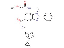 7-[(methoxyacetyl)amino]-1-methyl-2-phenyl-N-(spiro[bicyclo[2.2.1]heptane-7,1'-cyclopropane]-5-en-2-ylmethyl)-1H-benzimidazole-5-carboxamide