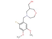 [4-(2-fluoro-4,5-dimethoxybenzyl)-1,4-oxazepan-6-yl]methanol