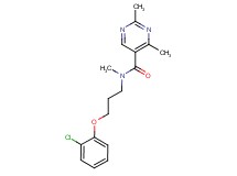 N-[3-(2-chlorophenoxy)propyl]-N,2,4-trimethylpyrimidine-5-carboxamide