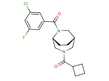 (1S*,5R*)-6-(3-chloro-5-fluorobenzoyl)-3-(cyclobutylcarbonyl)-3,6-diazabicyclo[3.2.2]nonane