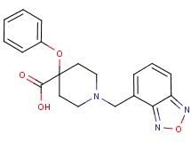 1-(2,1,3-benzoxadiazol-4-ylmethyl)-4-phenoxypiperidine-4-carboxylic acid