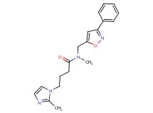 N-methyl-4-(2-methyl-1H-imidazol-1-yl)-N-[(3-phenyl-5-isoxazolyl)methyl]butanamide