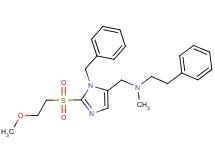 ({1-benzyl-2-[(2-methoxyethyl)sulfonyl]-1H-imidazol-5-yl}methyl)methyl(2-phenylethyl)amine