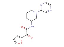 2-(2-furyl)-2-oxo-N-(1-pyrazin-2-ylpiperidin-3-yl)acetamide
