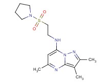 2,3,5-trimethyl-N-[2-(1-pyrrolidinylsulfonyl)ethyl]pyrazolo[1,5-a]pyrimidin-7-amine
