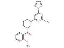 (2-methoxyphenyl){1-[2-methyl-6-(1H-pyrazol-1-yl)pyrimidin-4-yl]piperidin-3-yl}methanone