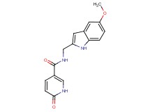 N-[(5-methoxy-1H-indol-2-yl)methyl]-6-oxo-1,6-dihydropyridine-3-carboxamide