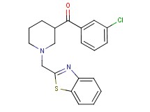 [1-(1,3-benzothiazol-2-ylmethyl)-3-piperidinyl](3-chlorophenyl)methanone
