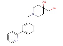 4-(hydroxymethyl)-1-(3-pyridin-2-ylbenzyl)piperidin-4-ol